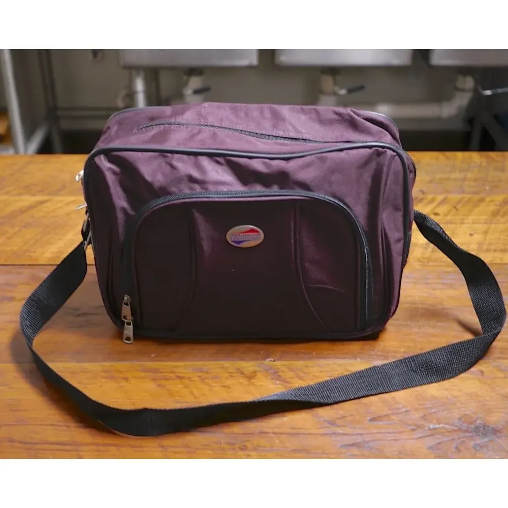 AMERICAN TOURISTER Advanta Burgundy Nylon Shoulder Strap Carry-On Duffle Bag 15